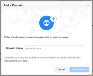 Facebook Domain Verification